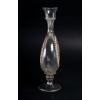 Vase venitien, fin XVIIIème/ Début XIXème emaillé noir et blanc