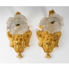 Paire d’appliques en bronze doré, Napoléon III, XIXème. | Biron |||||||