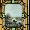 Série de quatre vitraux « chasse à courre » | Biron Série de quatre vitraux "chasse à courre"
