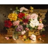 Charles Gilbert Martin 1830-1905. Panier de fleurs.