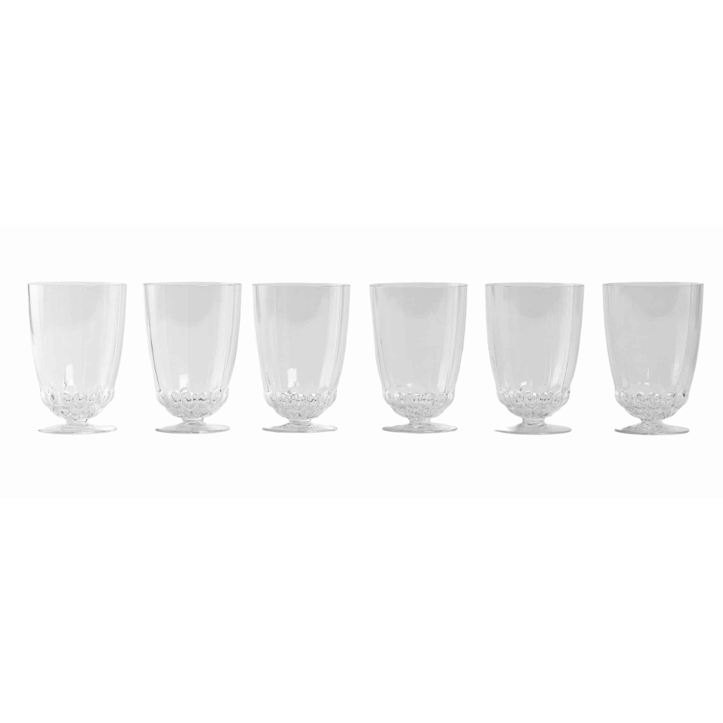 Service à Orangeade « Blois » verre blanc de René LALIQUE – 7 pièces | Biron Service à Orangeade "Blois" verre blanc de René LALIQUE - 7 pièces