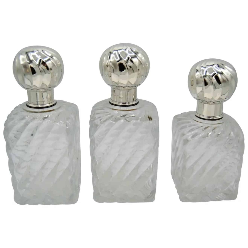 Cardeilhac & Baccarat XIXe, 3 Toilet Bottles | Biron ||