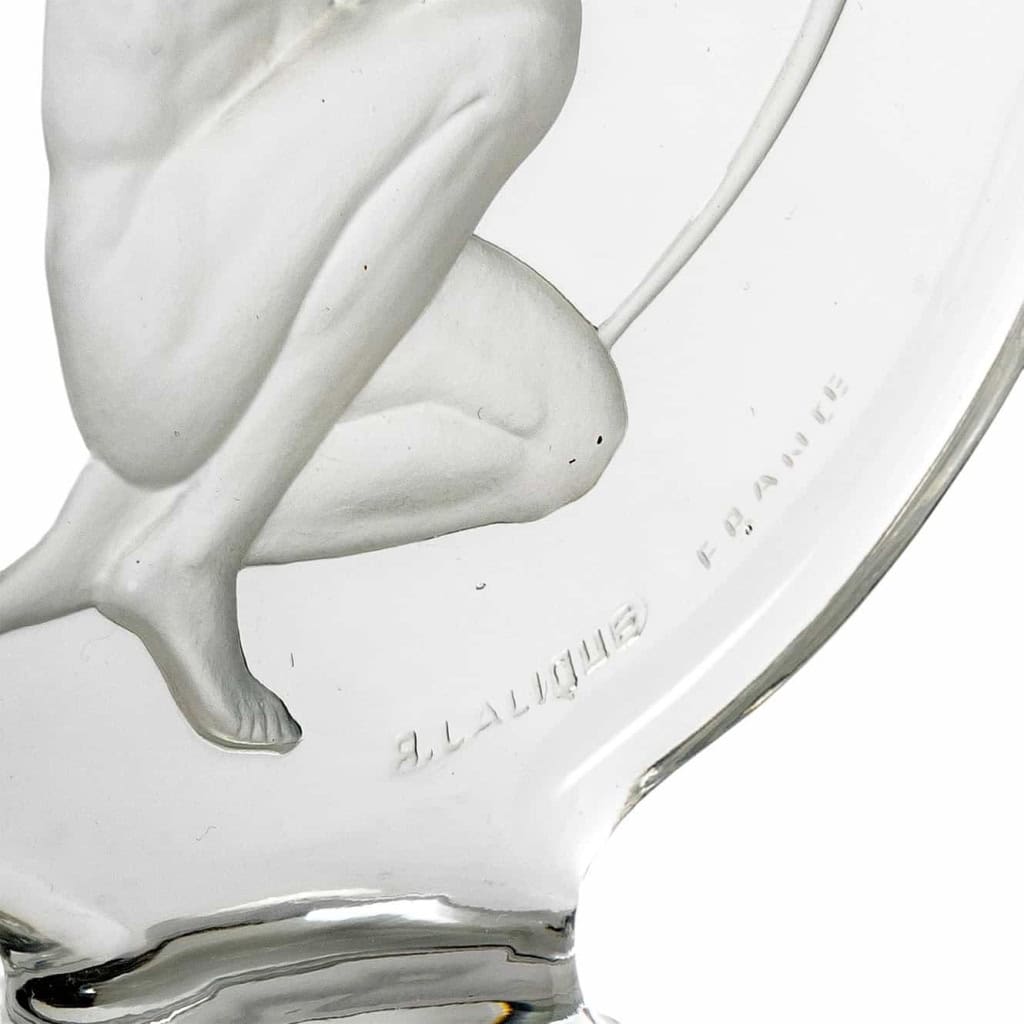 Mascotte Bouchon de Radiateur « Archer » verre blanc de René LALIQUE | Biron Mascotte Bouchon de Radiateur "Archer" verre blanc de René LALIQUE