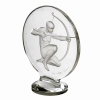 Mascotte Bouchon de Radiateur « Archer » verre blanc de René LALIQUE | Biron Mascotte Bouchon de Radiateur "Archer" verre blanc de René LALIQUE
