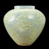 Vase « Estérel » verre opalescent double couche patiné vert de René LALIQUE | Biron |||||||