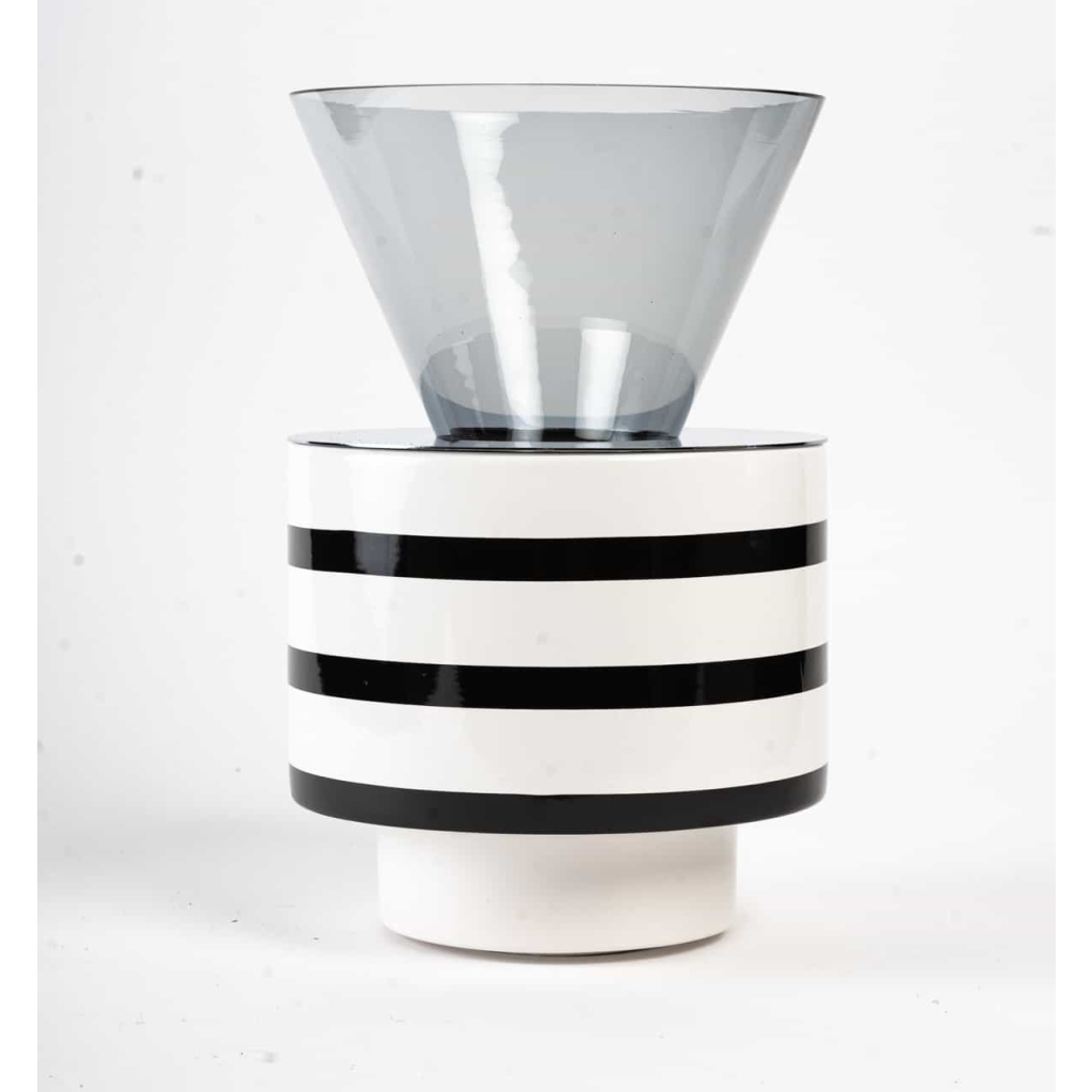 Vase Contemporain en Céramique et en Verre | Biron |||||