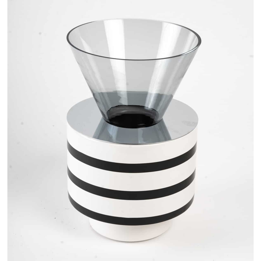 Vase Contemporain en Céramique et en Verre | Biron Vase Contemporain en Céramique et en Verre