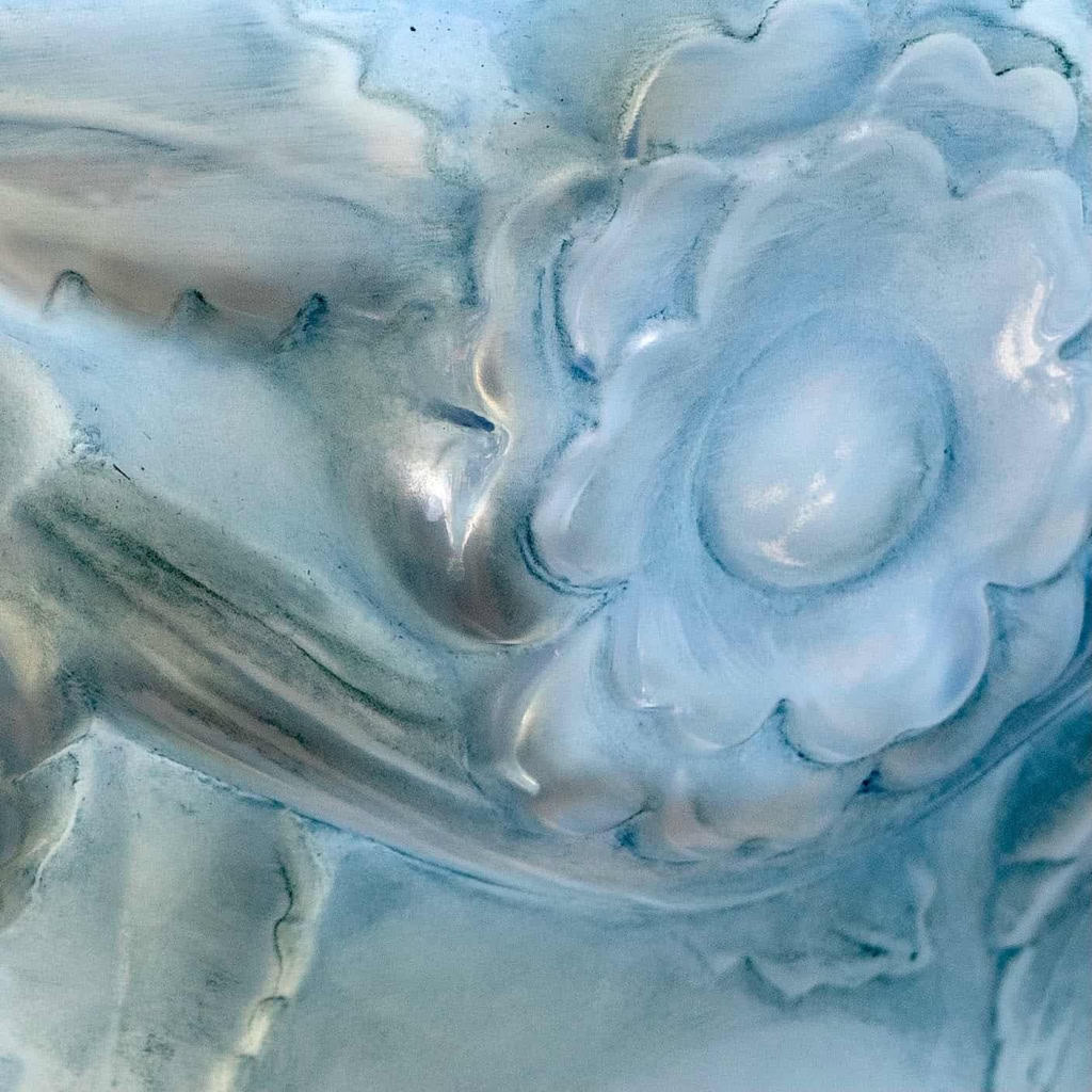 Vase « Orléans » verre opalescent de René LALIQUE | Biron Vase "Orléans" verre opalescent de René LALIQUE