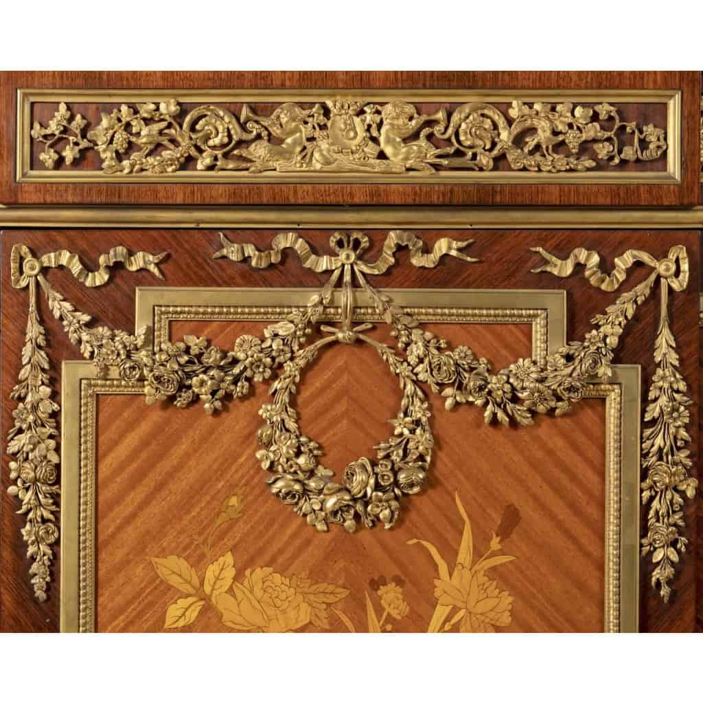 A Pair of French 19th Century Louis XVI St. Mahogany and Ormulu Mounted Meuble d’appui after Henry Dasson. | Biron A Pair of French 19th Century Louis XVI St. Mahogany and Ormulu Mounted Meuble d’appui after Henry Dasson.