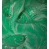 Vase « Formose » en verre vert émeraude patiné blanc de René LALIQUE | Biron Vase "Formose" en verre vert émeraude patiné blanc de René LALIQUE