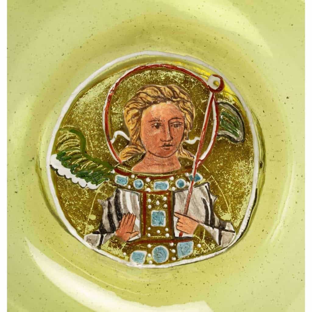 Vase vénitien, couleur vert absinthe, fin XVIIIème / début XIXème
