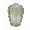 Vase « Tournai » verre blanc patiné vert de René LALIQUE | Biron Vase "Tournai" verre blanc patiné vert de René LALIQUE