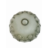Vase « Tournai » verre blanc patiné vert de René LALIQUE | Biron Vase "Tournai" verre blanc patiné vert de René LALIQUE