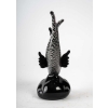 Poisson noir et argent , Murano, années 1950