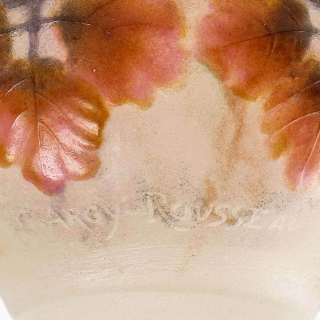 Coupe « Feuilles Larges » pâte de verre de Gabriel ARGY-ROUSSEAU | Biron Coupe "Feuilles Larges" pâte de verre de Gabriel ARGY-ROUSSEAU