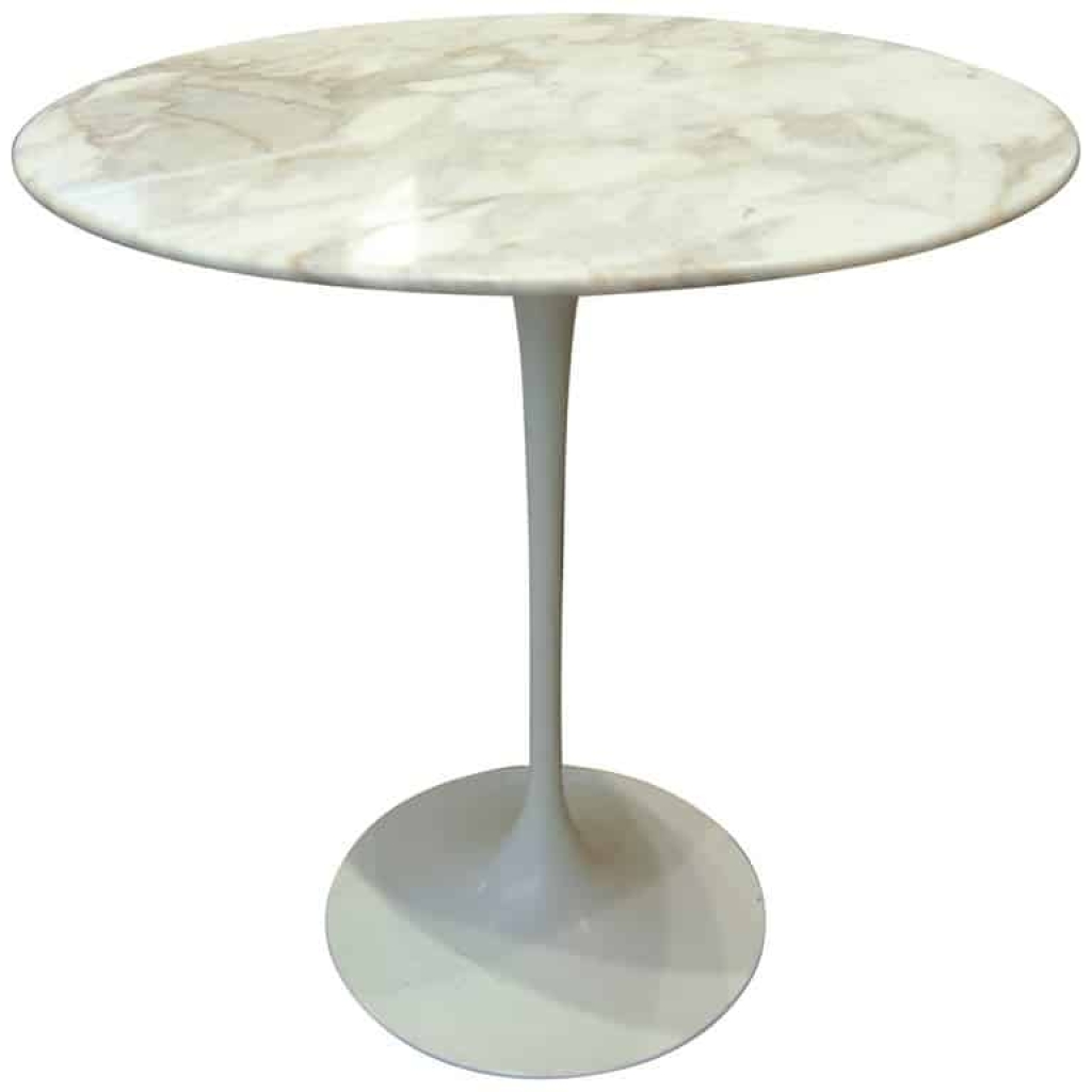 Eero Saarinen & Knoll, « Tulipe », gueridon/table marbre, xxth | Biron ||