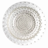 Coupe et Plat « Cactus » verre blanc émaillé noir de René LALIQUE | Biron Coupe et Plat "Cactus" verre blanc émaillé noir de René LALIQUE