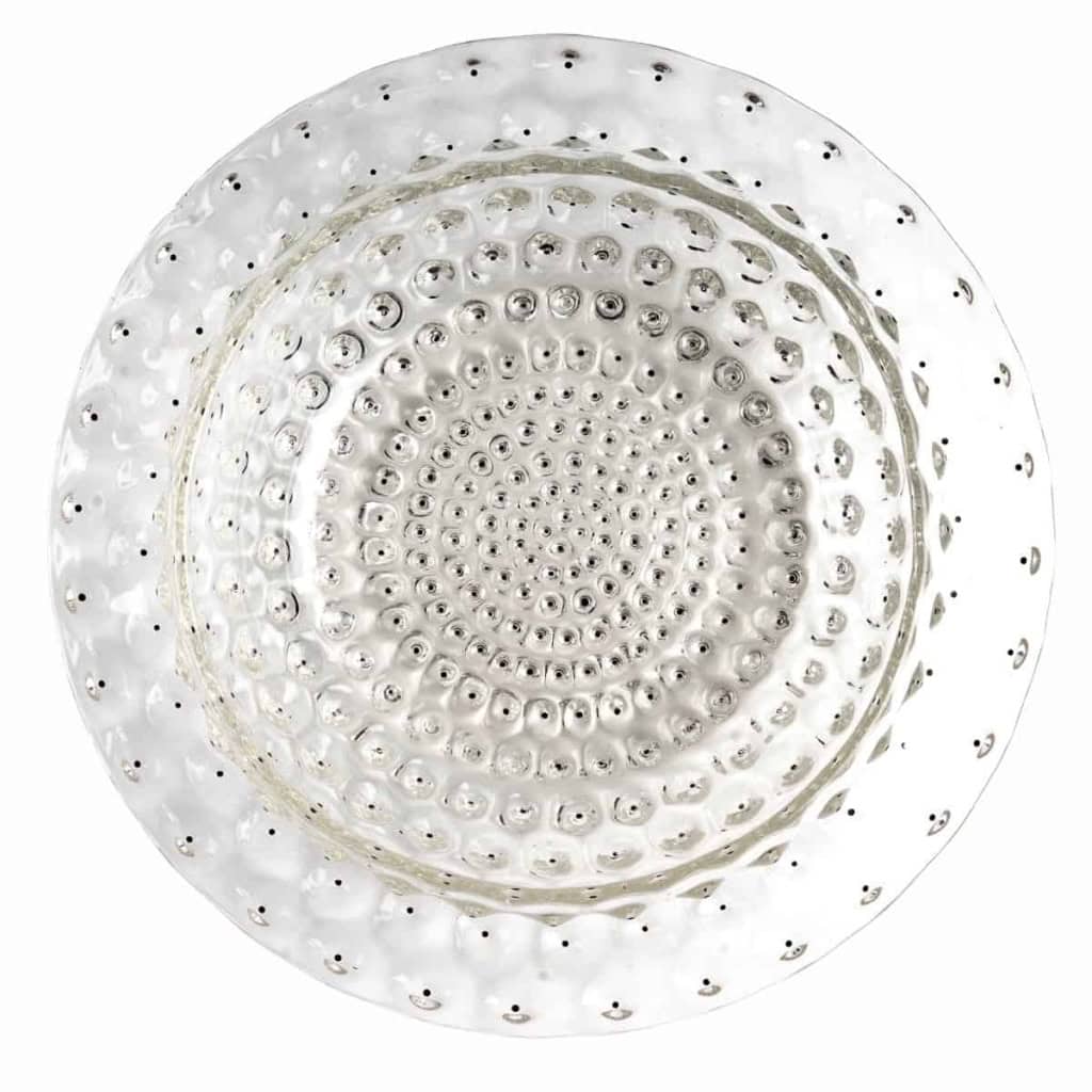 Coupe et Plat « Cactus » verre blanc émaillé noir de René LALIQUE | Biron Coupe et Plat "Cactus" verre blanc émaillé noir de René LALIQUE