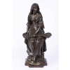 A French Late 19th Century Bronze « La Joueuse à La Mandoline » by Paul Eugène Mengin (1853-1937) | Biron ||||||