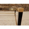 1970′ Table Basse en Métal Laqué Noir Pierre Vandel 128 X 78 cm