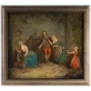 Scène familiale. Ecole française XVIIIème | Biron ||||||
