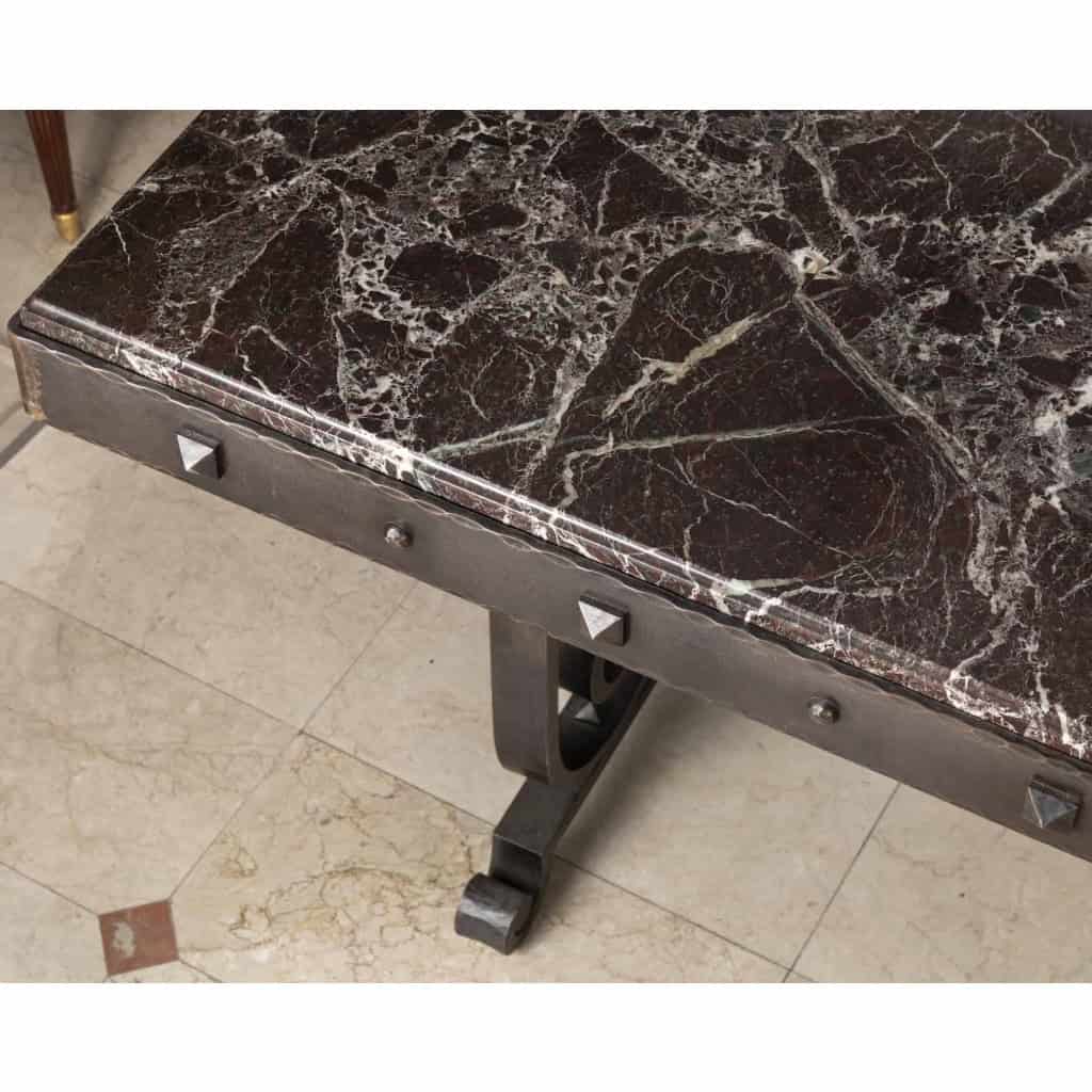 Large And Decorative XXth Century Table In The Manner Of Gilbert Poillerat. | Biron Large And Decorative XXth Century Table In The Manner Of Gilbert Poillerat.