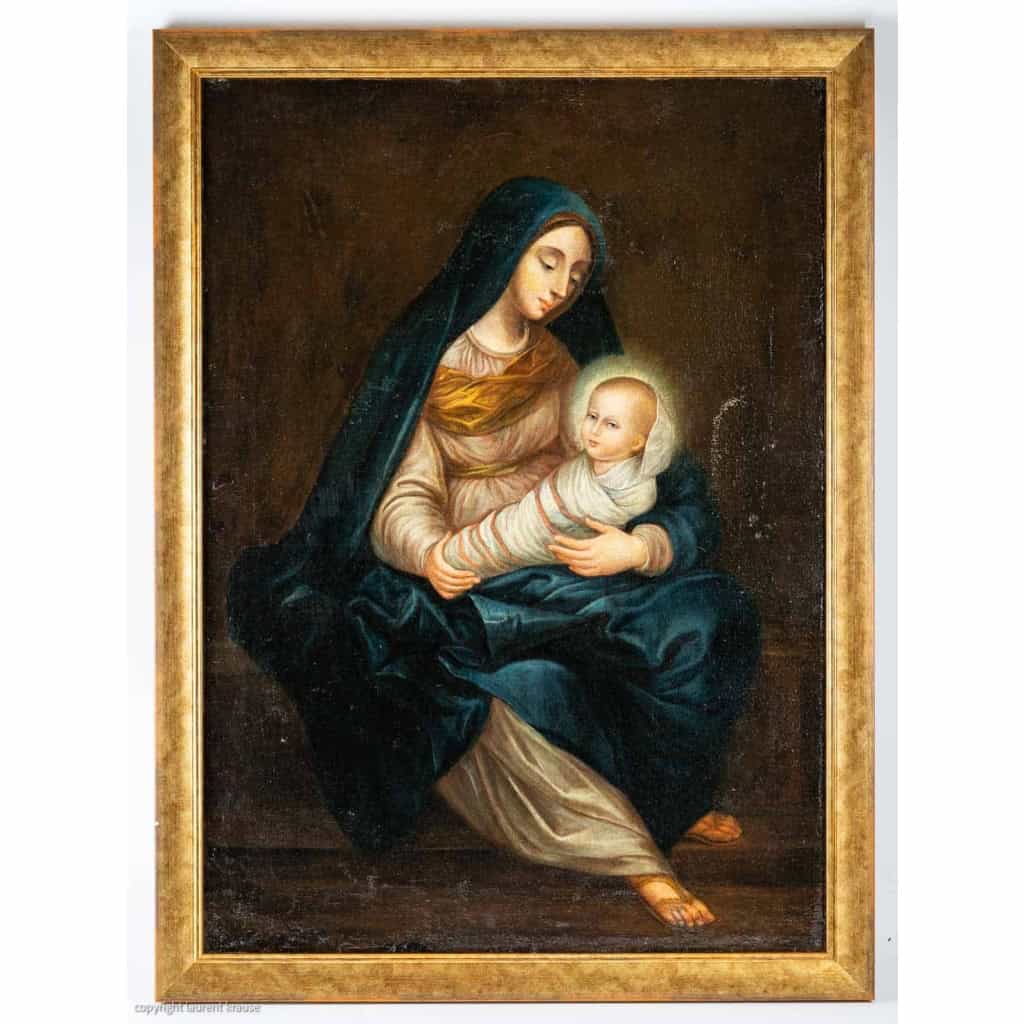 La vierge et l’enfant, Ecole française XVIIIème | Biron |||||