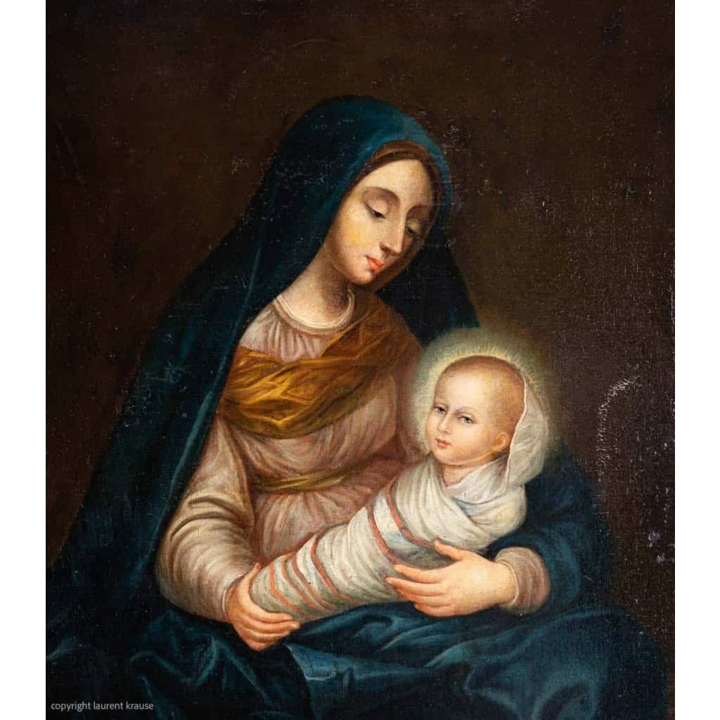 La vierge et l’enfant, Ecole française XVIIIème | Biron La vierge et l’enfant, Ecole française XVIIIème