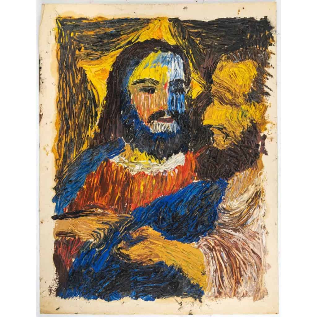 Portrait de Jésus, Huile sur Toile, XX siècle. | Biron |||||