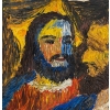Portrait de Jésus, Huile sur Toile, XX siècle. | Biron Portrait de Jésus, Huile sur Toile, XX siècle.