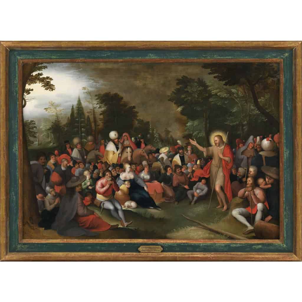 La prédication de Saint Jean-Baptiste – Atelier de Frans II Francken (1581 – 1641) | Biron La prédication de Saint Jean-Baptiste – Atelier de Frans II Francken (1581 – 1641)