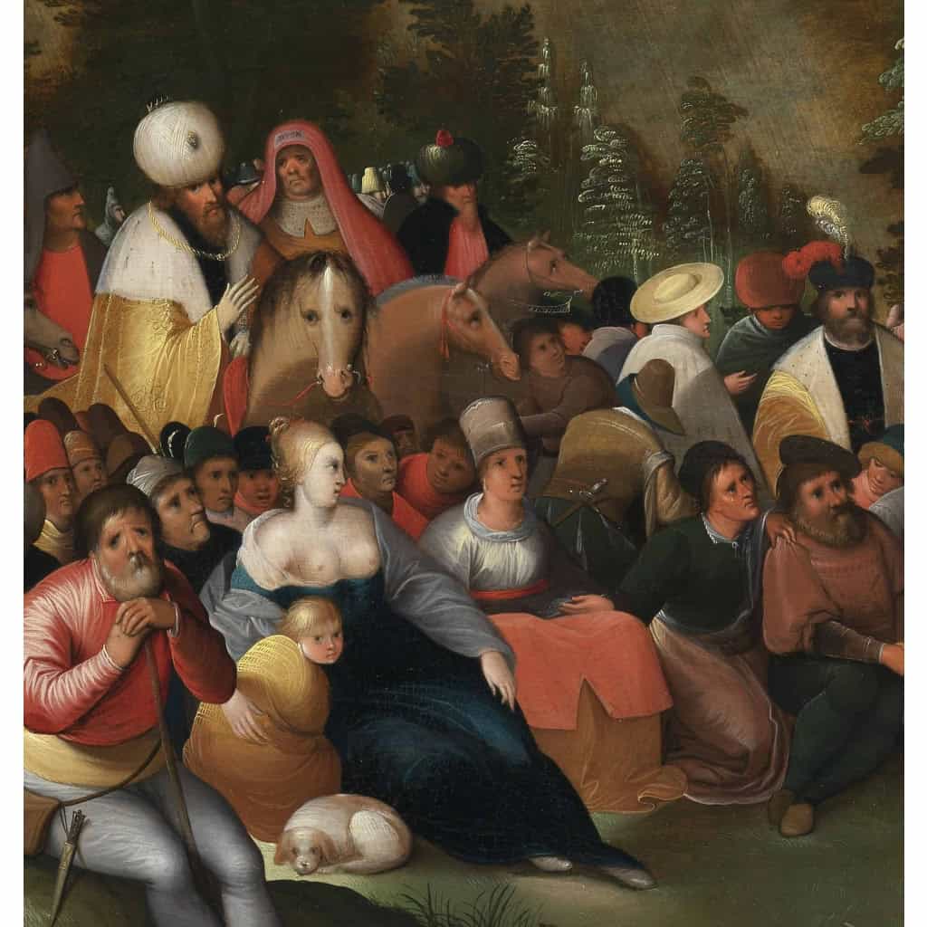 La prédication de Saint Jean-Baptiste – Atelier de Frans II Francken (1581 – 1641) | Biron La prédication de Saint Jean-Baptiste – Atelier de Frans II Francken (1581 – 1641)