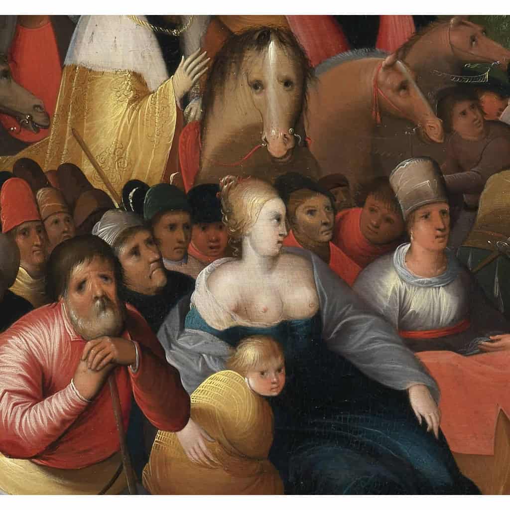 La prédication de Saint Jean-Baptiste – Atelier de Frans II Francken (1581 – 1641) | Biron La prédication de Saint Jean-Baptiste – Atelier de Frans II Francken (1581 – 1641)
