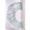 Vase "Pétrarque" verre blanc patiné bleu de René LALIQUE