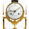 Pendule portique en marbre et en bronze, signée Rouvière, fin XVIIIème | Biron Pendule portique en marbre et en bronze, signée Rouvière, fin XVIIIème