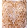 Vase « Lézards et Bluets » verre blanc patiné sépia de René LALIQUE | Biron Vase "Lézards et Bluets" verre blanc patiné sépia de René LALIQUE