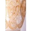 Vase « Lézards et Bluets » verre blanc patiné sépia de René LALIQUE | Biron Vase "Lézards et Bluets" verre blanc patiné sépia de René LALIQUE