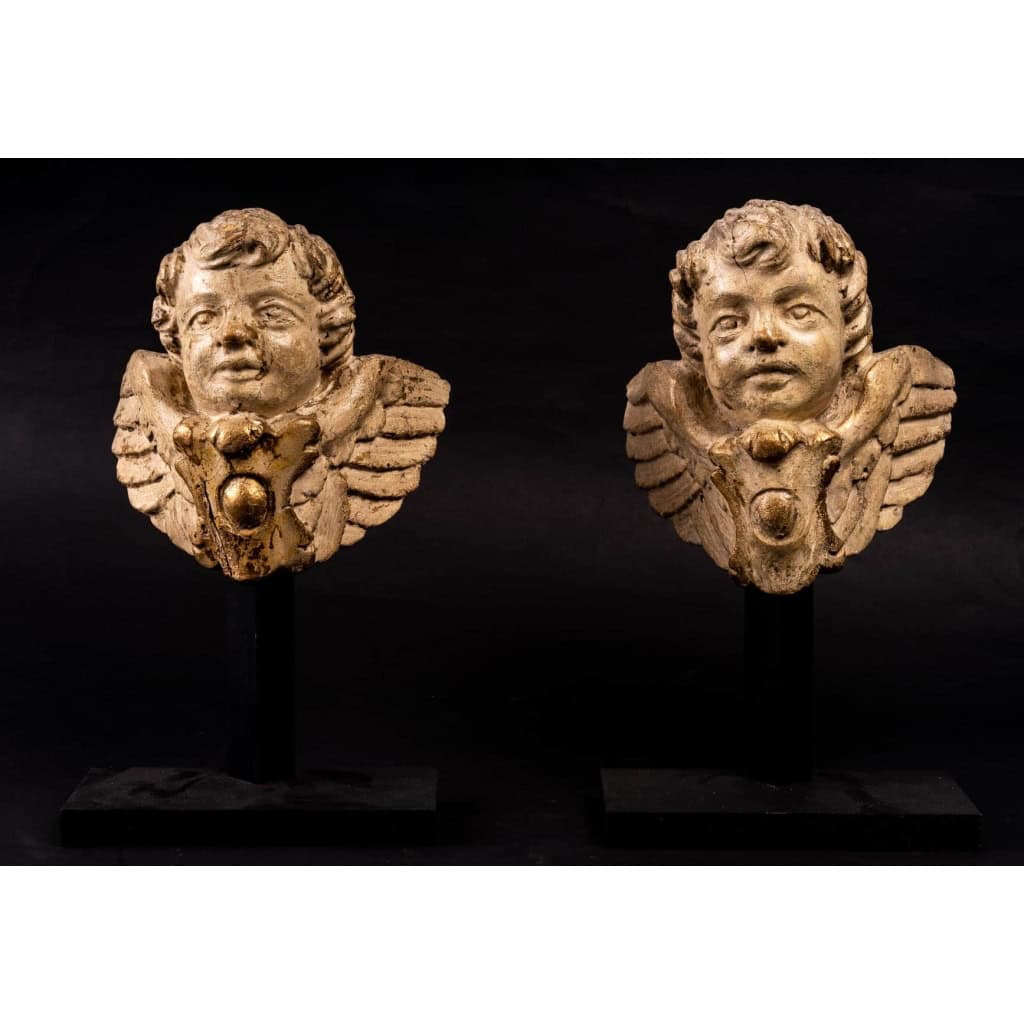 Anges en bois, fin XVIIIeme | Biron ||||||