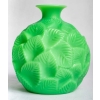 Vase « Ormeaux » verre vert jade de René LALIQUE | Biron ||||||