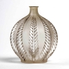 Vase « Malines » verre blanc patiné gris de René LALIQUE | Biron ||||||