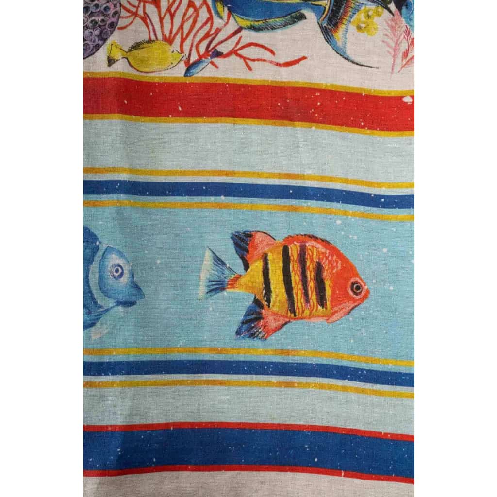 Tissu en lin « Corail » | Biron Tissu en lin "Corail"
