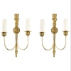 1970 Paire d’Appliques néoclassiques en bronze Maison Roche. | Biron ||||||