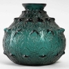 Vase « Fougères » verre vert canard de René LALIQUE | Biron Vase "Fougères" verre vert canard de René LALIQUE
