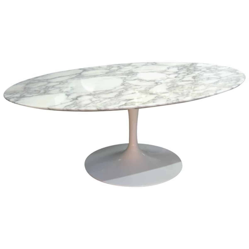 Eero Saarinen & Knoll International – table basse ovale « tulipe » en marbre | Biron |||||||||||