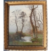 une huile sur toile, paysage signé Rapin | Biron |||||