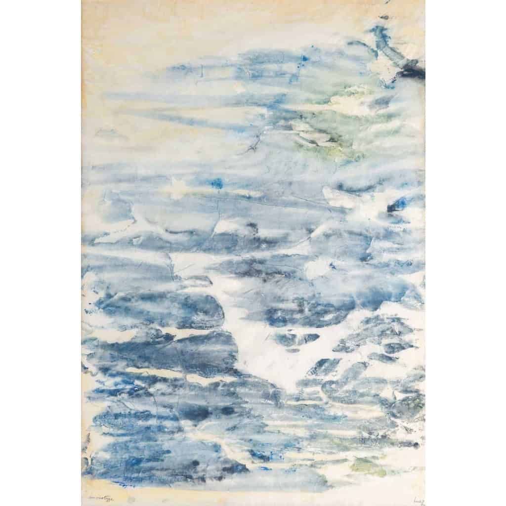 Monotype de Luez, encadré sous verre, XXème siècle. | Biron Monotype de Luez, encadré sous verre, XXème siècle.