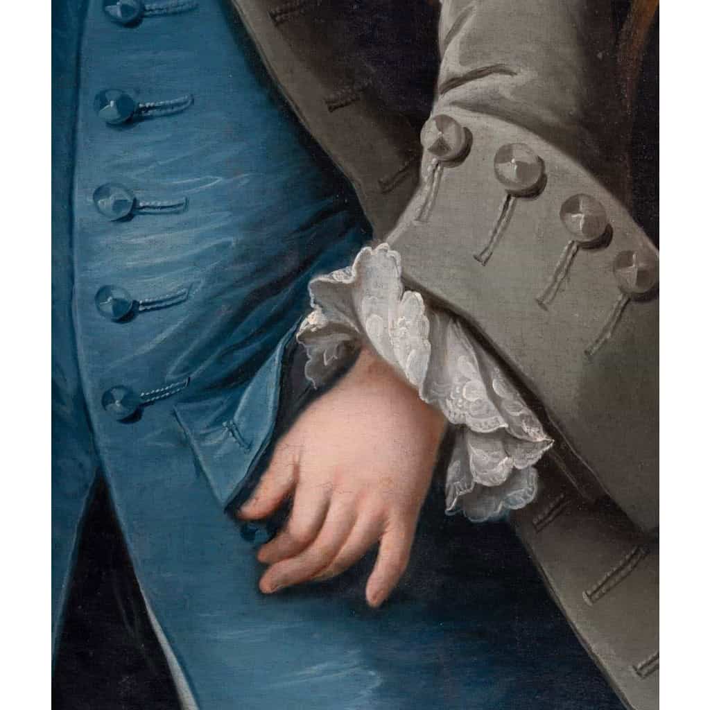 JPF Hauck. Portrait d'un gentilhomme 1755.