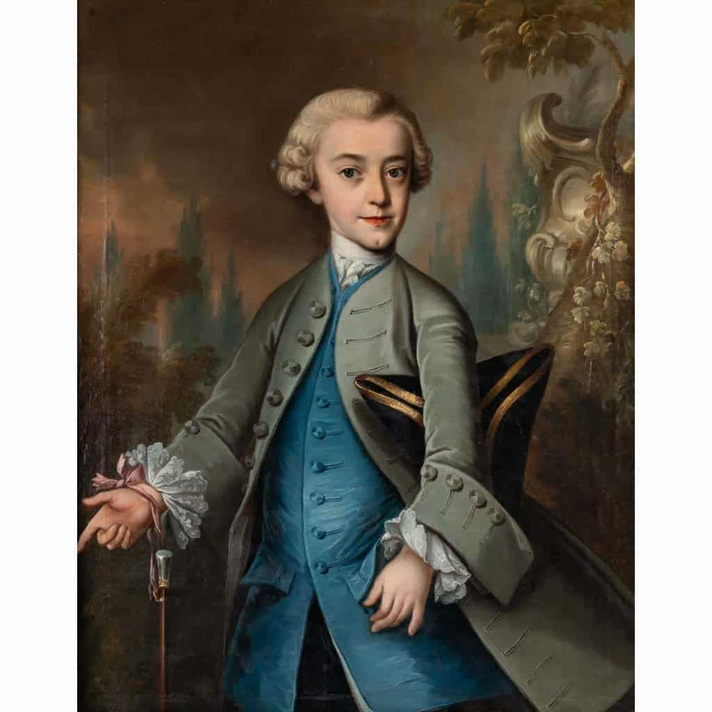 JPF Hauck. Portrait d'un gentilhomme 1755.