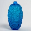 Vase « Ronces » verre bleu électrique de René LALIQUE | Biron Vase "Ronces" verre bleu électrique de René LALIQUE