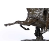 19th century orientalist bronze « The Arab Fantasia » By Prosper Lecourtier (1851-1924) | Biron 19th century orientalist bronze « The Arab Fantasia » By Prosper Lecourtier (1851-1924)